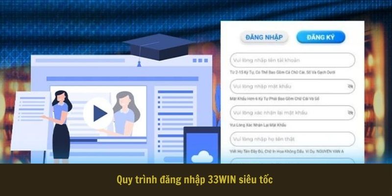 Quy trình đăng nhập 33WIN siêu tốc