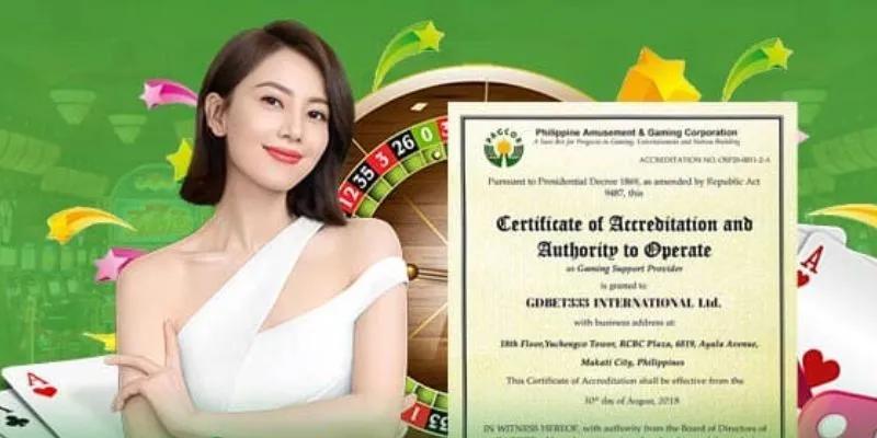 Điều kiện để trang cược nhận được giấy phép  hoat động 33win hợp pháp