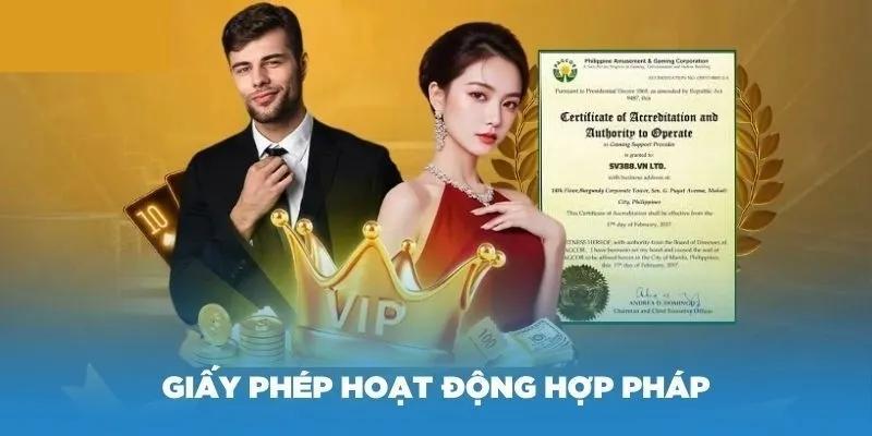 Những giấy phép hoạt động 33win mà nền tảng đăng sở hữu